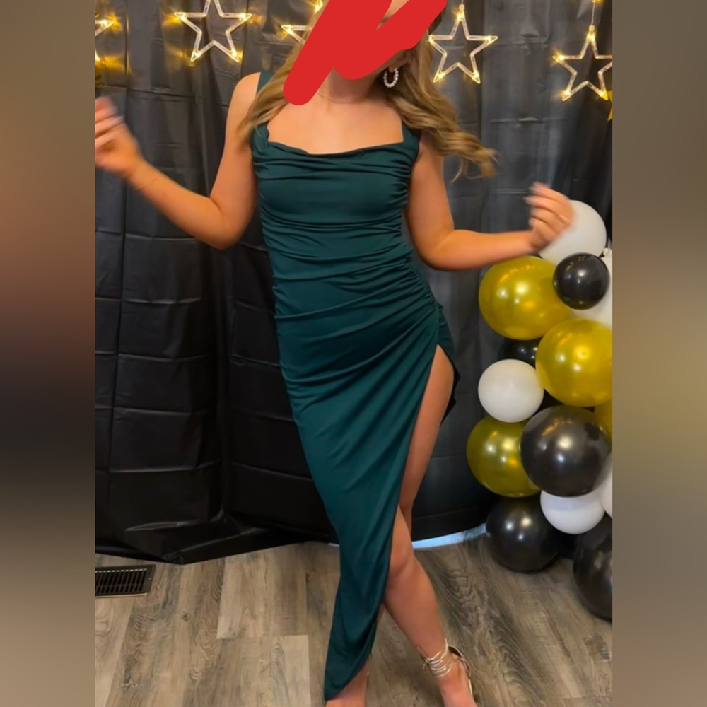 Green Lucy in the Sky Prom dress